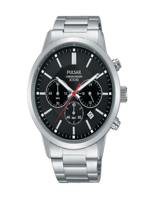Pulsar Sport Chrono Steel Men's Watch Pt3743x1